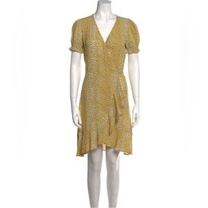 Emilia ruffled DVF leopard dress